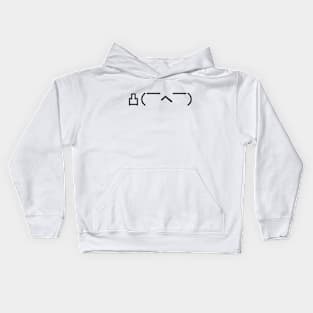 Angry Japanese Emoticon Kaomoji Kids Hoodie